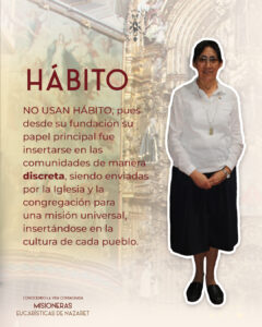 Hábito Misioneras Eucarísticas de Nazaret